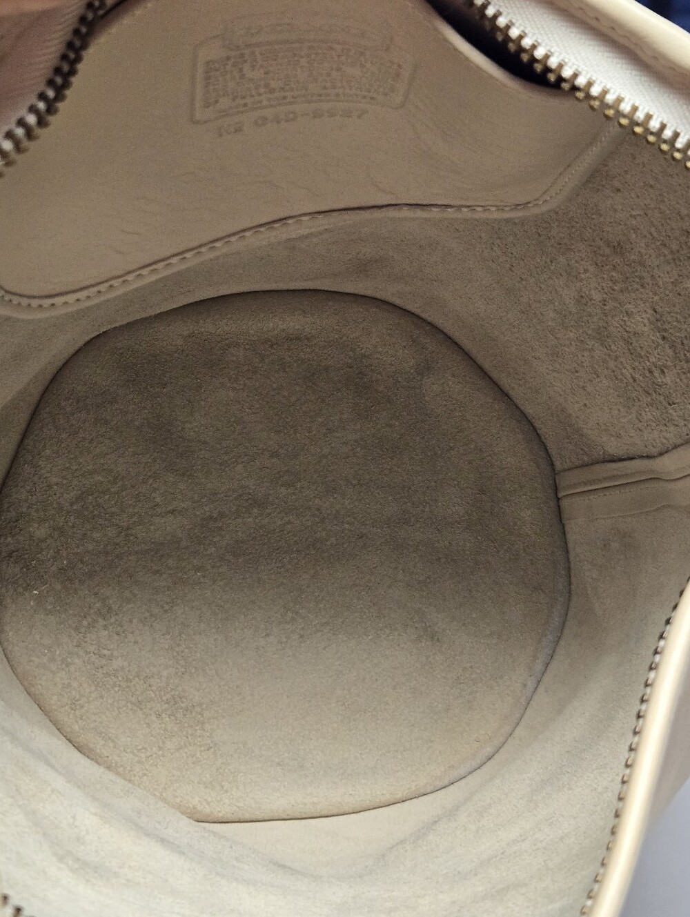 Coach Vintage 90's Bone Duffle Sac XL Hobo Bucket Shoulder Bag - Picture 5 of 7